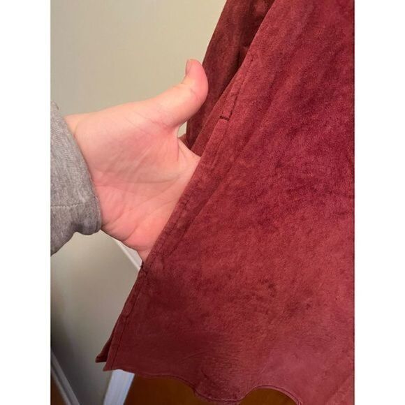 New Frontier Suede Shacket Sz M - Picture 7 of 8